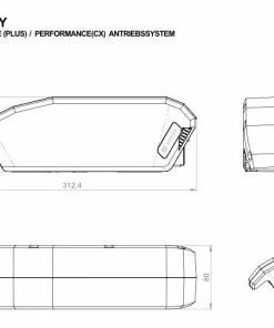 E-Bike Vision - EBV Batterie De Cadre Compatible Bosch Active (Plus) / Performance (CX) 36 V -Vélos électriques Soldes 540 3840x2160