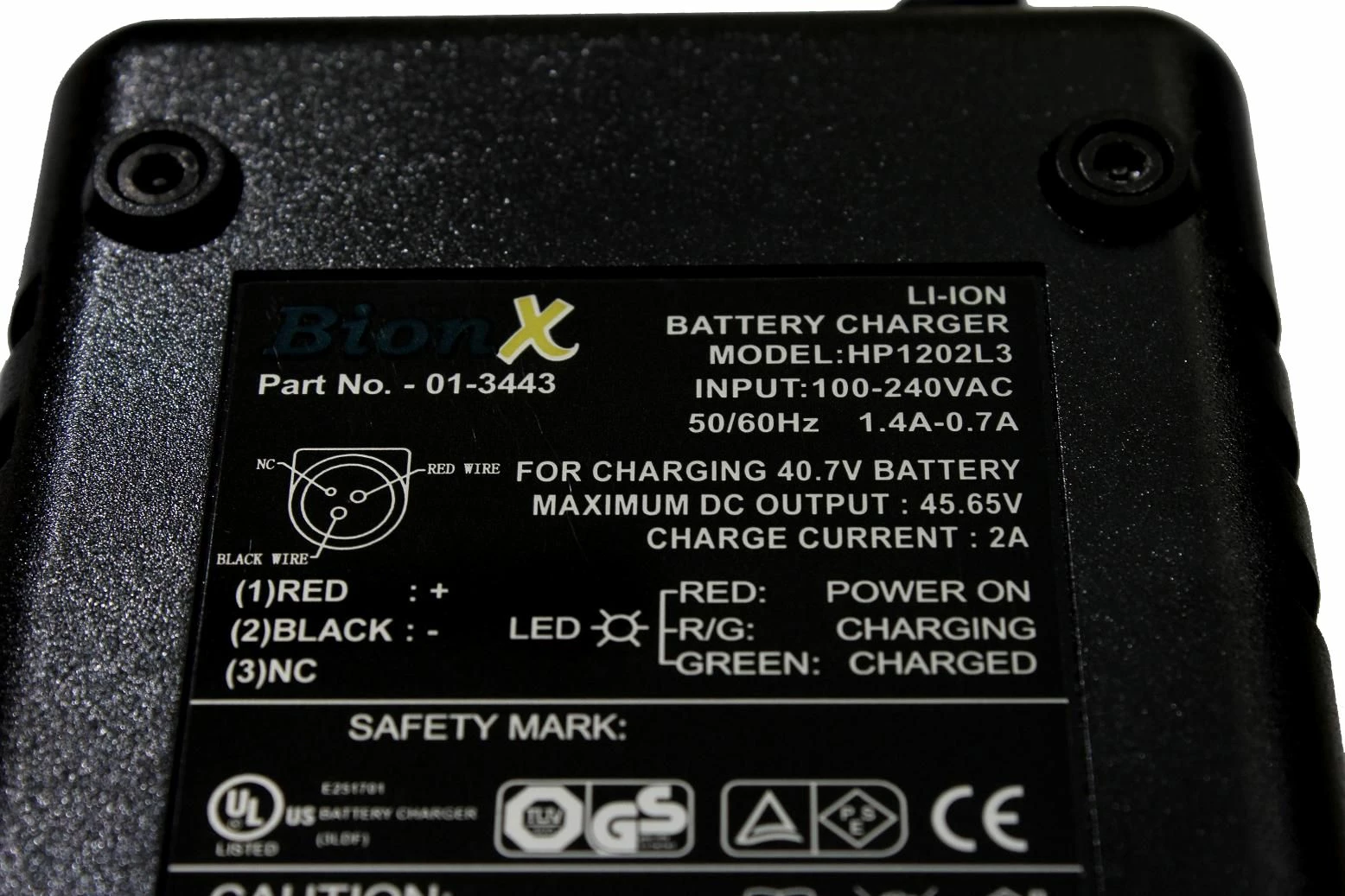 BionX - Chargeur Original Pour Batteries 40,7 Volt 5 BionX - Chargeur Original Pour Batteries 40,7 Volt – Image 3