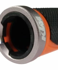 KTM - Poignées Lock-on Freeride Orange/noir -Vélos électriques Soldes ktm poignees lock on freeride orange noir bague aluminium 3840x2160