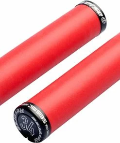 Reverse Components Reverse - Poignées Seismic Ergo Lock On Ø34 Mm X 145 Mm -Vélos électriques Soldes reverse poignees seismic ergo lock on 34mm noir rouge 3840x2160