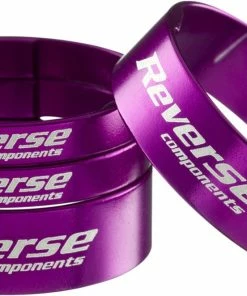 Reverse Components Reverse - Set D'entretoises De Direction “Spacer 1 1/8" -Vélos électriques Soldes reverse ultra light spacer lila 3840x2160