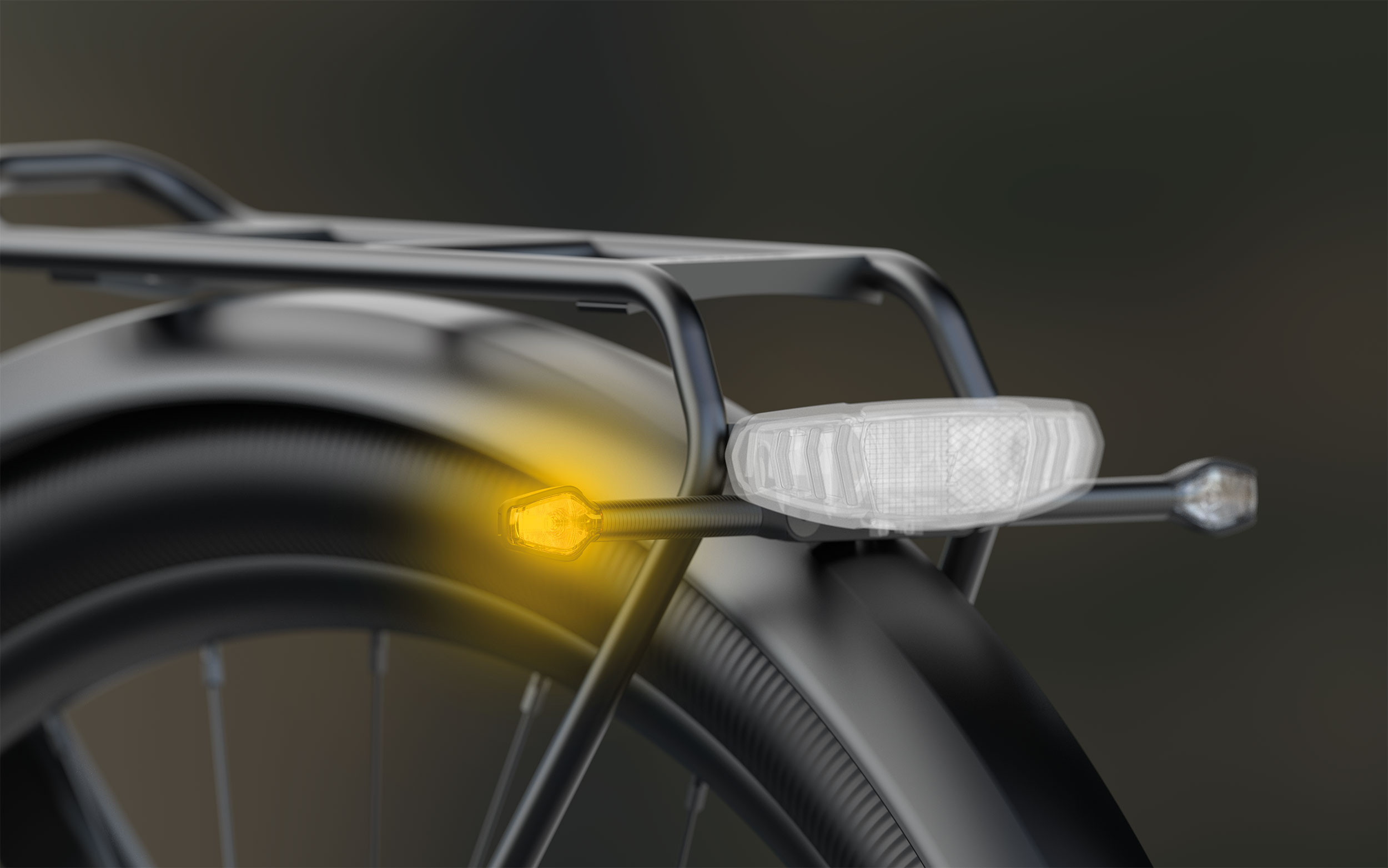 Vélos électriques Soldes -Vélos électriques Soldes 680 Turntec Blinker hinten BuschMueller Bild1